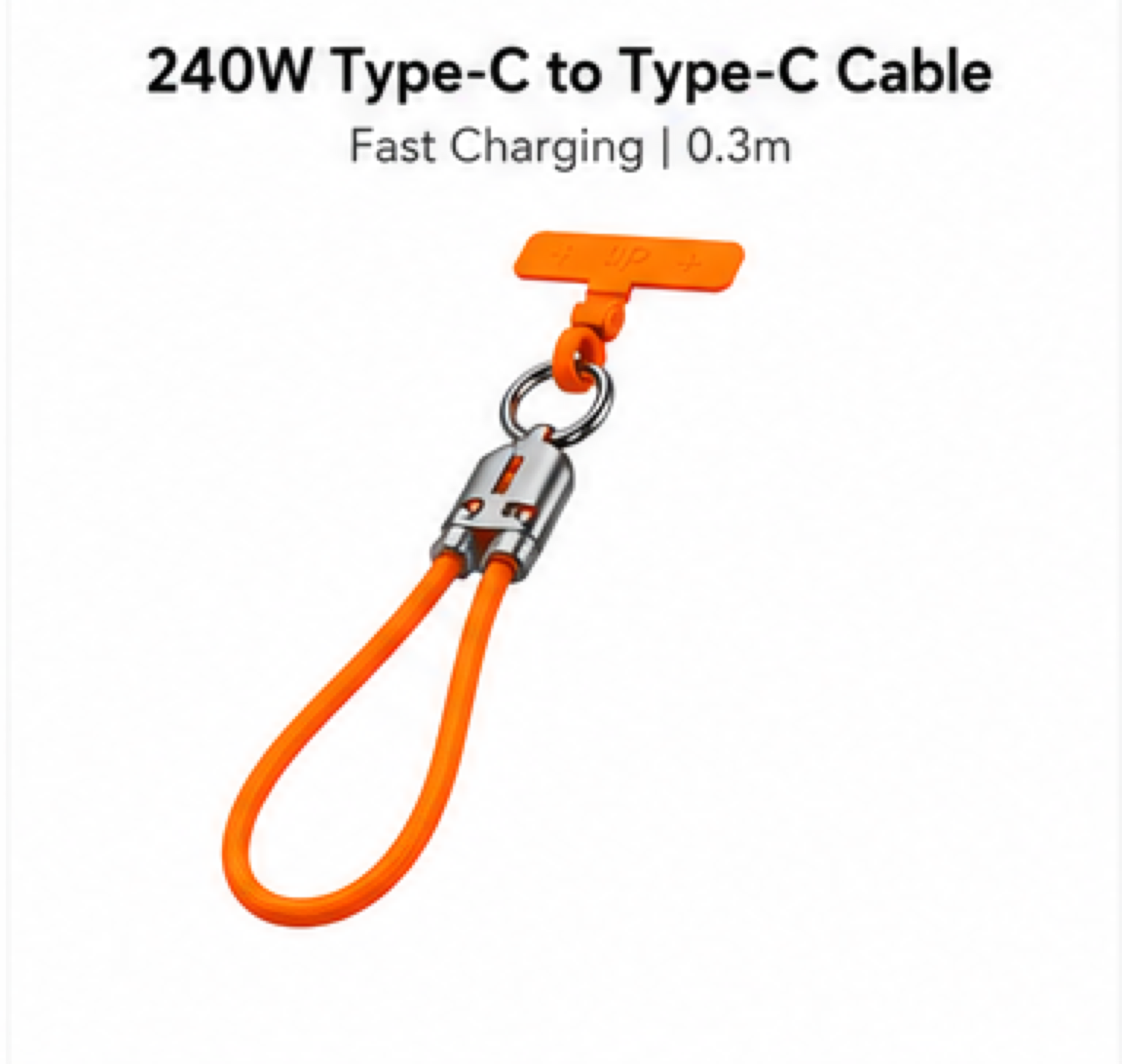 240W Type-C to Type-C Cable — Orange